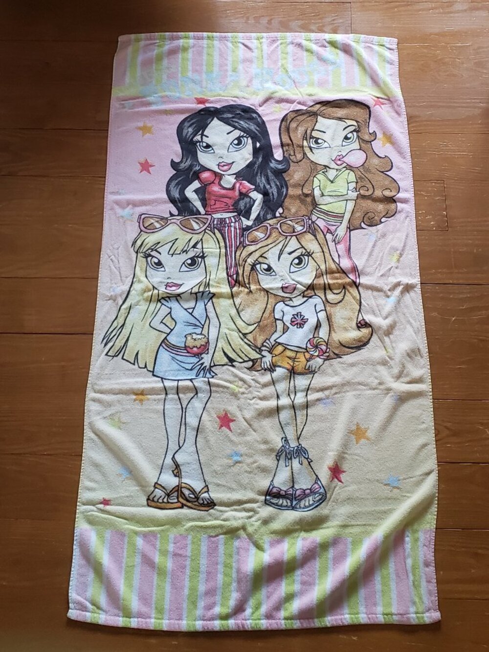 Y2k Lil Bratz Funk House beach towel